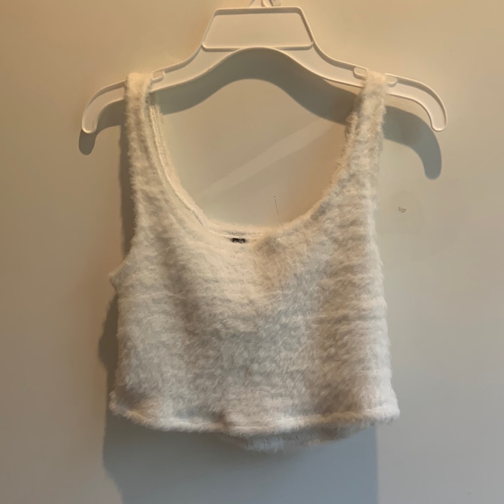 H&M size small fuzzy crop top